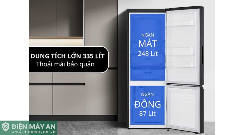 Tủ lạnh LG Inverter 340 lít InstaView LBB33BLMAI